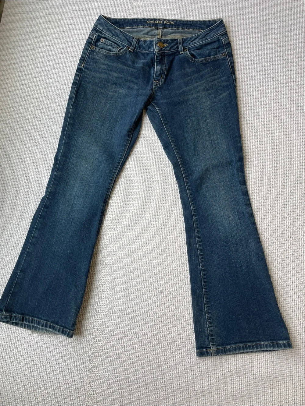Michael Kors Womens Medium Bootcut Blue Flared Jeans- SZ 2P-S